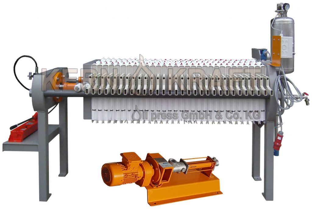 Kammerfilterpresse für Öl 300 L/h